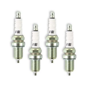 Accel Plugs Spark Plug, U-Groove, With Resistor, Copper Electrode Core Material, Copper Electrode Tip Material, Shorty Plug, Set of 4 – 0416S-4