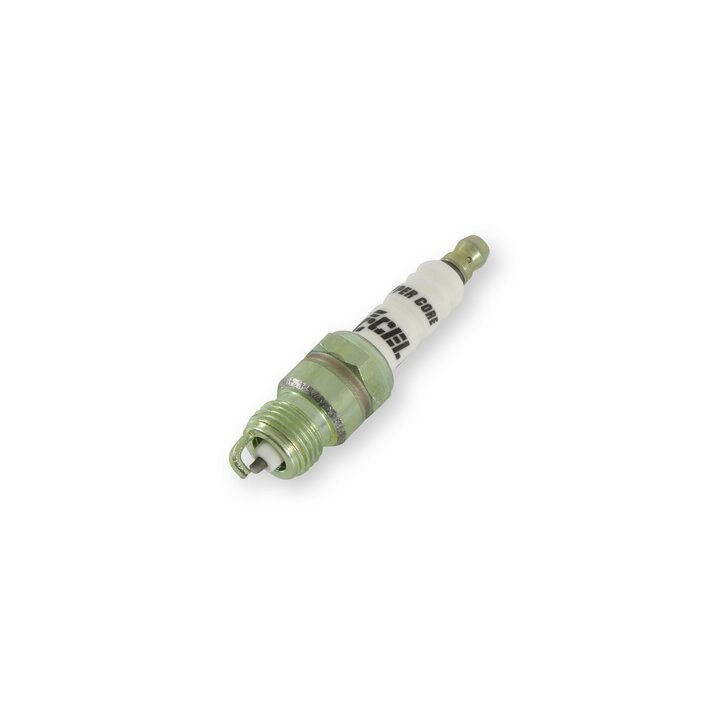 Accel Plugs Spark Plug, U-Groove, With Resistor, Copper Electrode Core Material, Copper Electrode Tip Material, Shorty Plug, Set of 4 – 0574S-4