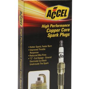 Accel Plugs Spark Plug, Hp, Non Resistor, Copper, Standard, Set of 8 – 8160