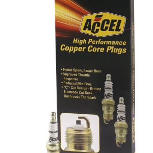 Accel Plugs Point of Purchase Display, Spark Plug Display, Contains 8 Pack of Part Number 8196/ Two 4 Packs of Part Number 0526-4 – 8196