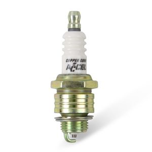 Accel Plugs Spark Plug, U-Groove, With Resistor, Copper Electrode Core Material, Copper Electrode Tip Material, Header Plug, Set of 8 – 8197