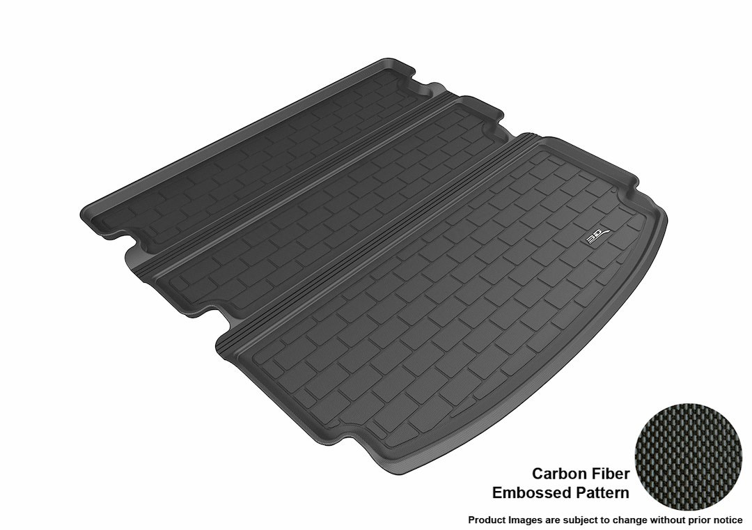 3D MAXpider Cargo Area Liner, Kagu, Raised Edge, Black, Thermoplastic Rubber of Carbon Fiber Texture, Non-Skid, To Back of 2ND Seat – M1AC0061309