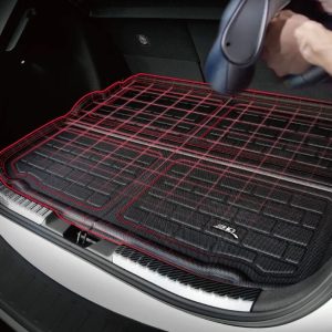 3D MAXpider Cargo Area Liner, Kagu, Custom Fit, Raised Edge, Black, Thermoplastic Rubber of Carbon Fiber Texture, Non-Skid – M1CH0851309