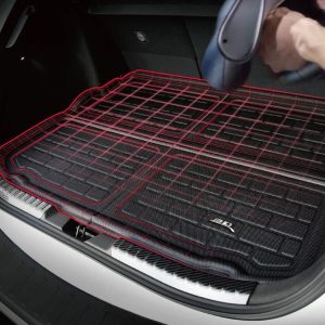 3D MAXpider Cargo Area Liner, Kagu, Raised Edge, Black, Thermoplastic Rubber of Carbon Fiber Texture, Non-Skid, To Back of 3RD Seat – M1CH0981309