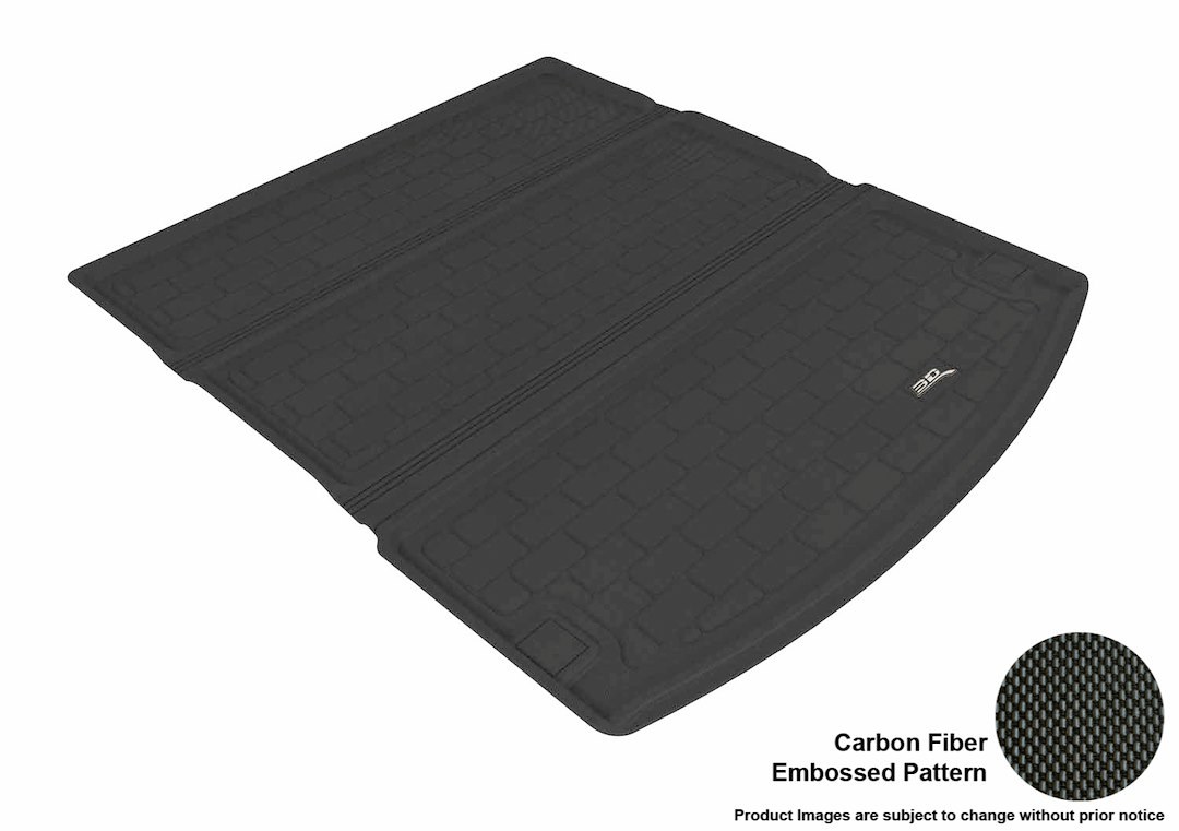 3D MAXpider Cargo Area Liner, Kagu, Raised Edge, Black, Thermoplastic Rubber of Carbon Fiber Texture, Non-Skid, To Back of 2ND Seat – M1DG0071309