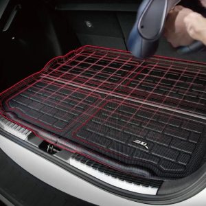 3D MAXpider Cargo Area Liner, Kagu, Raised Edge, Black, Thermoplastic Rubber of Carbon Fiber Texture, Non-Skid, To Back of 2ND Seat – M1DG0351309