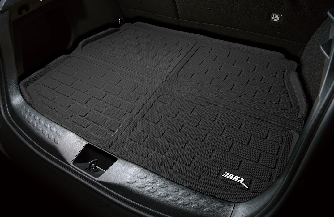 3D MAXpider Cargo Area Liner, Kagu, Raised Edge, Black, Thermoplastic Rubber of Carbon Fiber Texture, Non-Skid – M1FR1231309