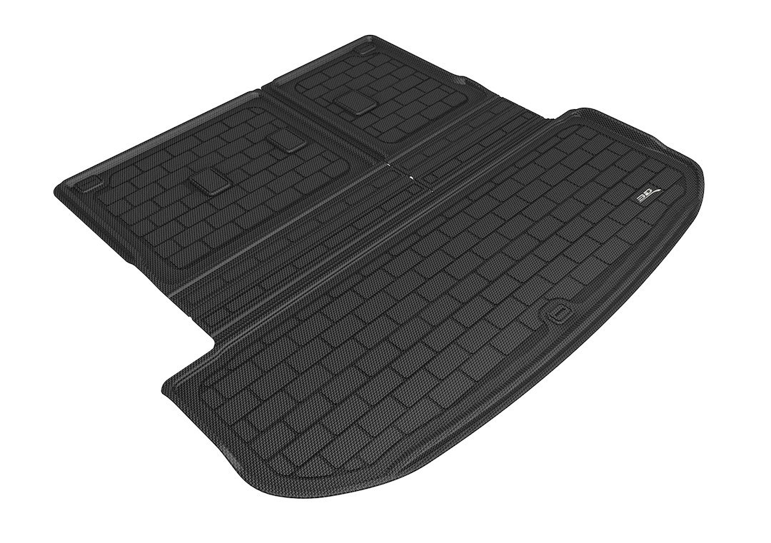 3D MAXpider Cargo Area Liner, Kagu, Raised Edge, Black, Thermoplastic Rubber of Carbon Fiber Texture, Non-Skid, To Back of 2ND Seat – M1HY1001309
