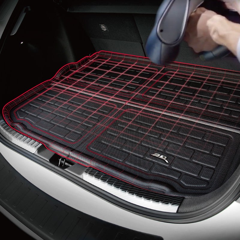 3D MAXpider Cargo Area Liner, Kagu, Raised Edge, Black, Thermoplastic Rubber of Carbon Fiber Texture, Non-Skid – M1LX0761309