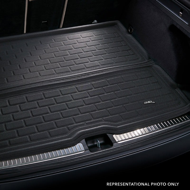 3D MAXpider Cargo Area Liner, Kagu, Raised Edge, Black, Thermoplastic Rubber of Carbon Fiber Texture, Non-Skid, To Back of 2ND Seat – M1TY2851309