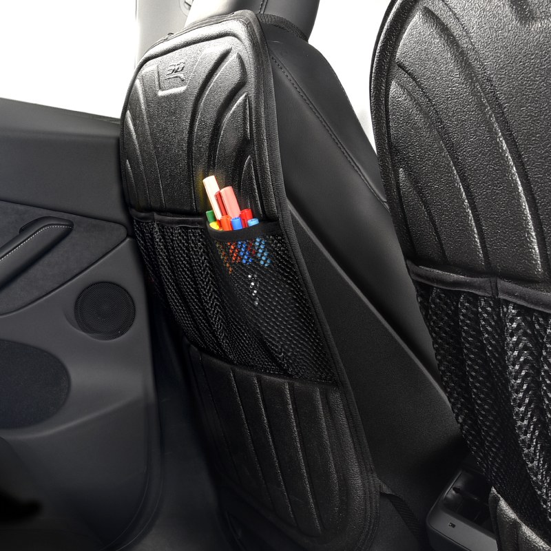 3D MAXpider Seat Back Protector, 20 Inch Width X 26 Inch Height, Black, With Pockets for Storage – 3175