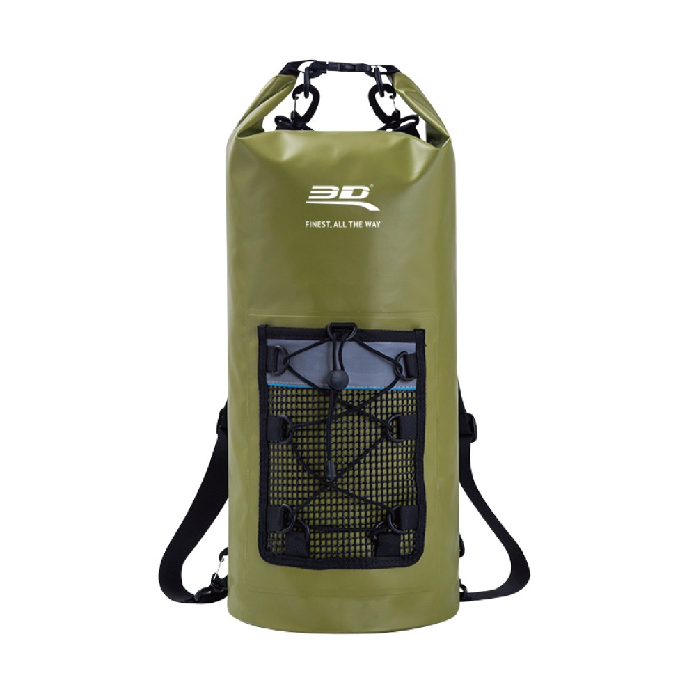 3D MAXpider Gear Bag, Dry Bag, Backpack Style, 24.8 Inch Height X 11 Inch Width, With Webbing Pocket, With Shoulder Strap, With 3D Mats Logo – 6117-AG