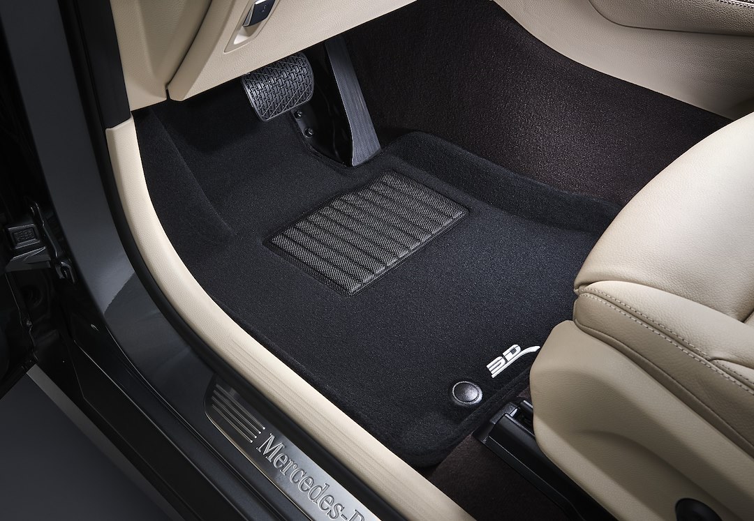 3D MAXpider Floor Liner, Elegant Series, Custom Fit, Raised Edge, Black, Woven Nylon, 4 Piece, With Maxpider™ Anti-Skid Bottom Layer – L1CH06004609