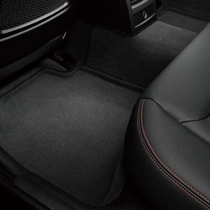3D MAXpider Floor Liner, Elegant Series, Custom Fit, Raised Edge, Black, Woven Nylon, 4 Piece, With Maxpider™ Anti-Skid Bottom Layer – L1CH06004609