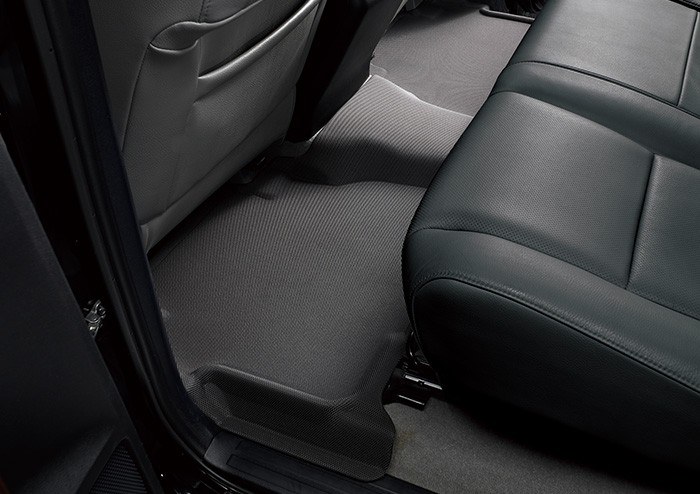 3D MAXpider Floor Liner, Kagu, Custom Fit, Raised Edge, Black, Thermoplastic Rubber of Carbon Fiber Texture, 3 Piece – L1FR10801509