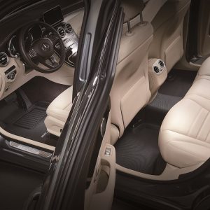 3D MAXpider Floor Liner, Kagu, Black, Custom Fit, Raised Edge, Thermoplastic Rubber of Carbon Fiber Texture, 4 Piece – L1FR13001509