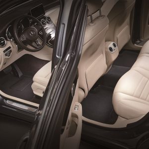 3D MAXpider Floor Liner, Elegant Series, Custom Fit, Raised Edge, Black, Woven Nylon, 3 Piece, With Maxpider™ Anti-Skid Bottom Layer – L1GM01804609