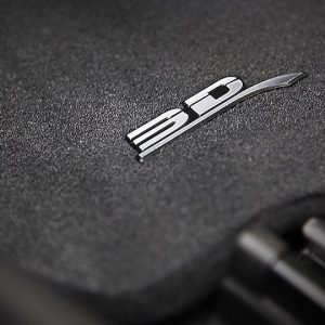 3D MAXpider Floor Liner, Elegant Series, Custom Fit, Raised Edge, Black, Woven Nylon, 3 Piece, With Maxpider™ Anti-Skid Bottom Layer – L1GM01804609