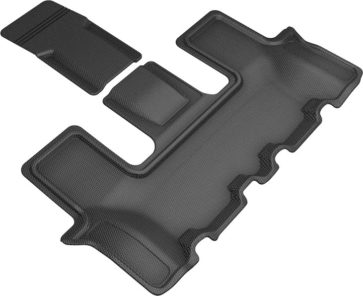 3D MAXpider Floor Liner, Kagu, Custom Fit, Raised Edge, Black, Thermoplastic Rubber of Carbon Fiber Texture – L1KA05801509