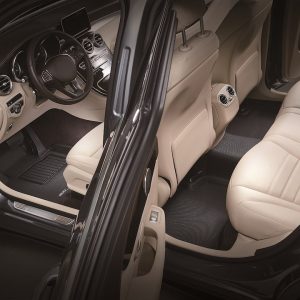 3D MAXpider Floor Liner, Kagu, Black, Custom Fit, Raised Edge, Thermoplastic Rubber of Carbon Fiber Texture, 3 Piece – L1GM03501509