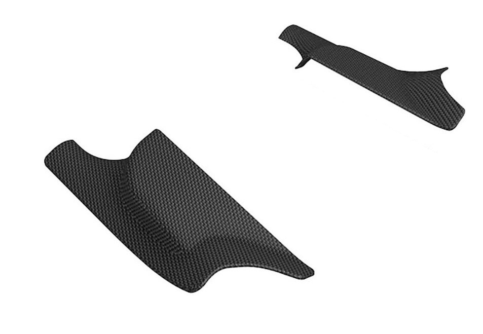 3D MAXpider Floor Liner, Kagu, Custom Fit, Raised Edge, Black, Thermoplastic Rubber of Carbon Fiber Texture, 2 Piece – L1TL036D1509