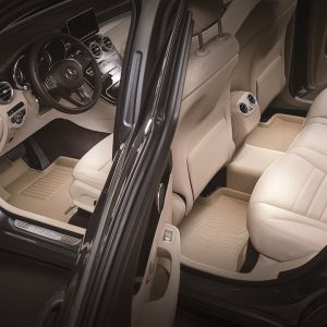3D MAXpider Floor Liner, Kagu, Custom Fit, Raised Edge, Black, Thermoplastic Rubber of Carbon Fiber Texture, 3 Piece – L1TY29601509