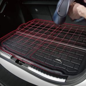 3D MAXpider Cargo Area Liner, Kagu, Black, Raised Edge, Thermoplastic Rubber of Carbon Fiber Texture, Non-Skid, Behind 2ND Seat – M1BM1251309