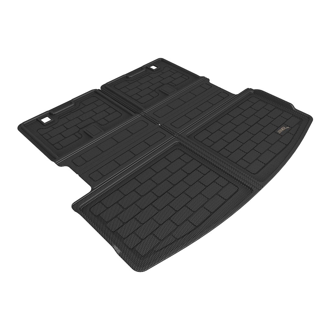 3D MAXpider Cargo Area Liner, Kagu, Raised Edge, Black, Thermoplastic Rubber of Carbon Fiber Texture, Non-Skid, To Back of 3RD Seat – M1FR1301309