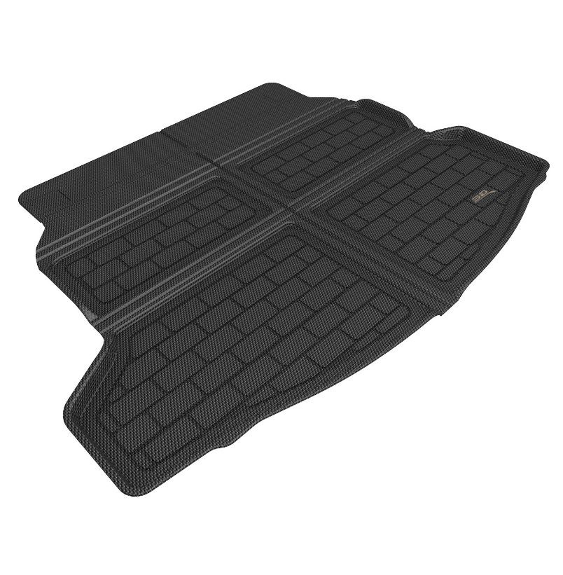 3D MAXpider Cargo Area Liner, Kagu, Raised Edge, Black, Thermoplastic Rubber of Carbon Fiber Texture, Non-Skid, To Back of 2ND Seat – M1HD1201309
