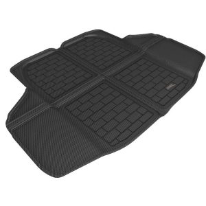 3D MAXpider Cargo Area Liner, Kagu, Black, Raised Edge, Thermoplastic Rubber of Carbon Fiber Texture, Non-Skid, To Back of 2ND Seat – M1HD1341309