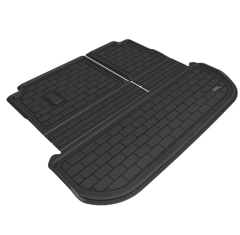 3D MAXpider Cargo Area Liner, Kagu, Raised Edge, Black, Thermoplastic Rubber of Carbon Fiber Texture, Non-Skid, To Back of 3RD Seat – M1IN0321309