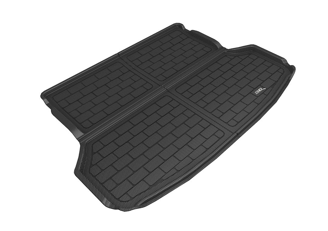 3D MAXpider Cargo Area Liner, Kagu, Raised Edge, Black, Thermoplastic Rubber of Carbon Fiber Texture, Non-Skid, To Back of 2ND Seat – M1SB0241309