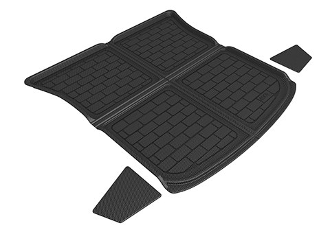 3D MAXpider Cargo Area Liner, Kagu, Raised Edge, Black, Thermoplastic Rubber of Carbon Fiber Texture, Non-Skid, Rear Top Cargo Area – M1TL0171309