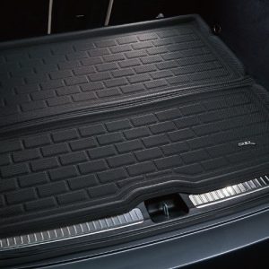 3D MAXpider Cargo Area Liner, Kagu, Raised Edge, Black, Thermoplastic Rubber of Carbon Fiber Texture, Non-Skid, Rear Top Cargo Area – M1TL0171309