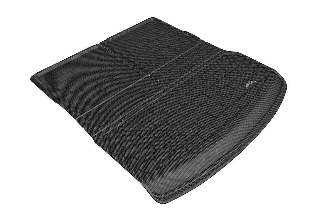 3D MAXpider Cargo Area Liner, Kagu, Raised Edge, Black, Thermoplastic Rubber of Carbon Fiber Texture, Non-Skid, Behind 3RD Row – M1TL0361309