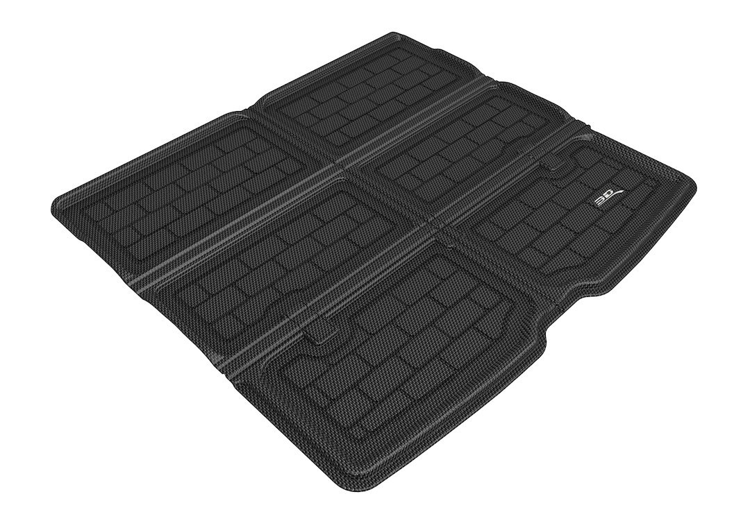 3D MAXpider Cargo Area Liner, Kagu, Raised Edge, Black, Thermoplastic Rubber of Carbon Fiber Texture, Non-Skid, To Back of 2ND Seat – M1TL0371309