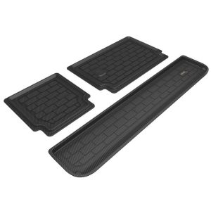 3D MAXpider Cargo Area Liner, Kagu, Raised Edge, Black, Thermoplastic Rubber of Carbon Fiber Texture, Non-Skid, To Back of 3RD Seat – M1TY3031309