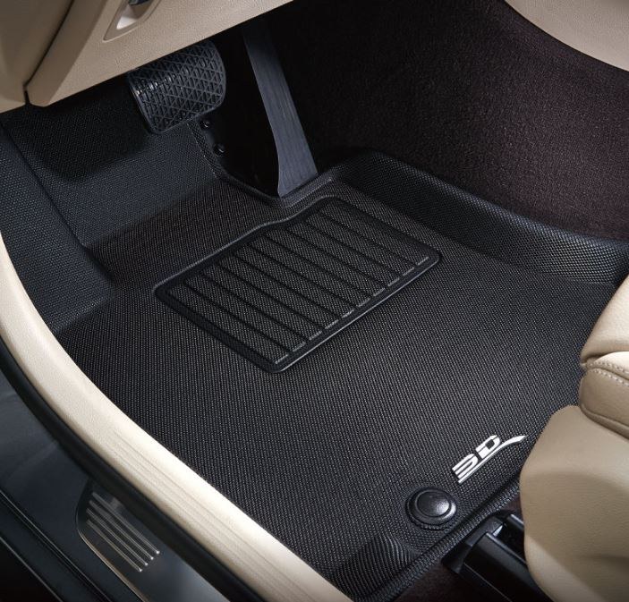 3D MAXpider Floor Liner, Kagu, Black, Custom Fit, Raised Edge, Thermoplastic Rubber of Carbon Fiber Texture, 5 Piece – L1MB17801509