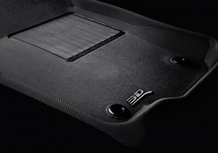 3D MAXpider Floor Liner, Kagu, Custom Fit, Raised Edge, Black, Thermoplastic Rubber of Carbon Fiber Texture, 3 Piece – L1MT01001509