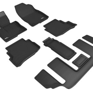 3D MAXpider Floor Liner, Kagu, Custom Fit, Raised Edge, Black, Thermoplastic Rubber of Carbon Fiber Texture, 1 Piece – L1MZ07601509
