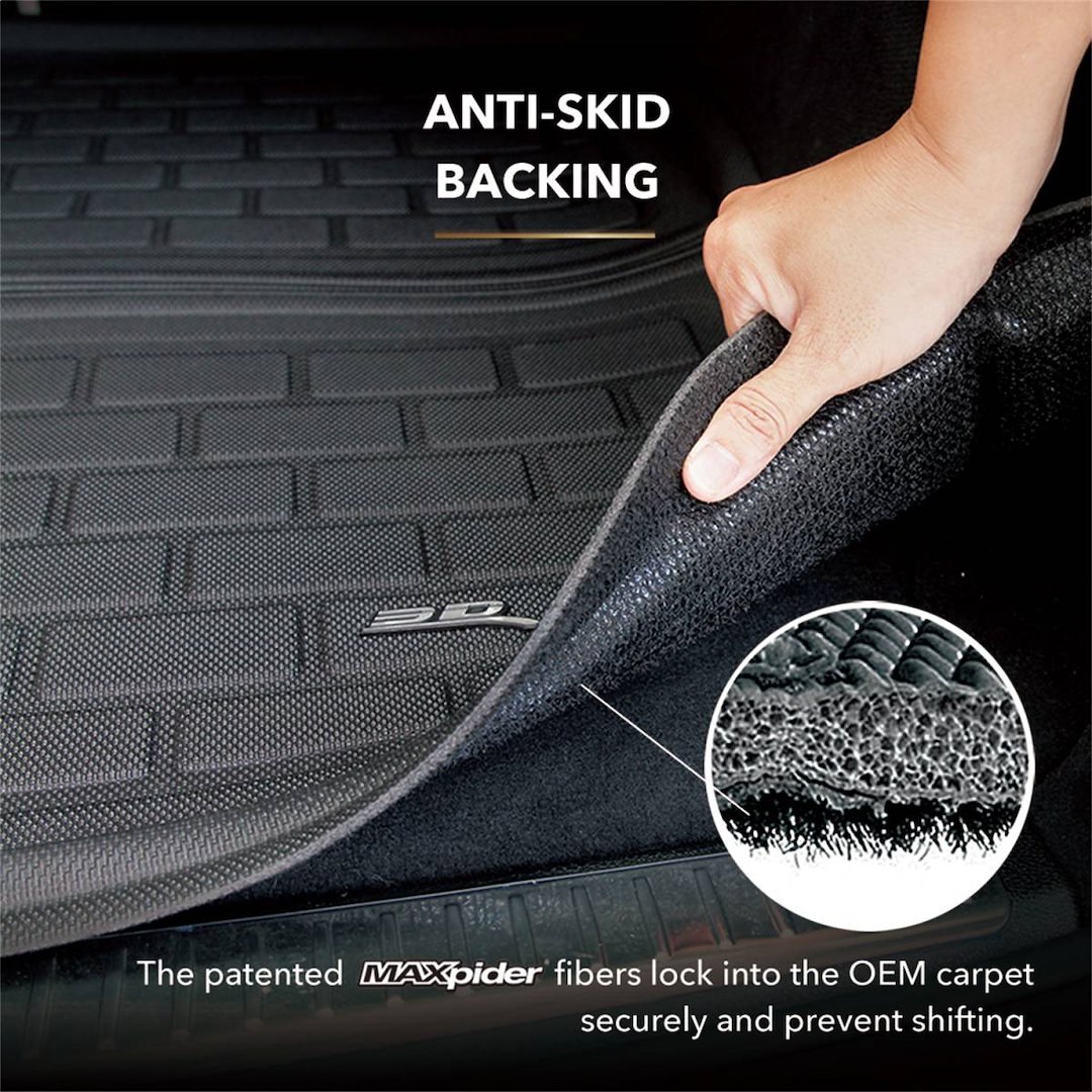 3D MAXpider Seat Back Protector, Kagu, Black, Thermoplastic Rubber of Carbon Fiber Texture, 2 Piece – Q1HY1191309
