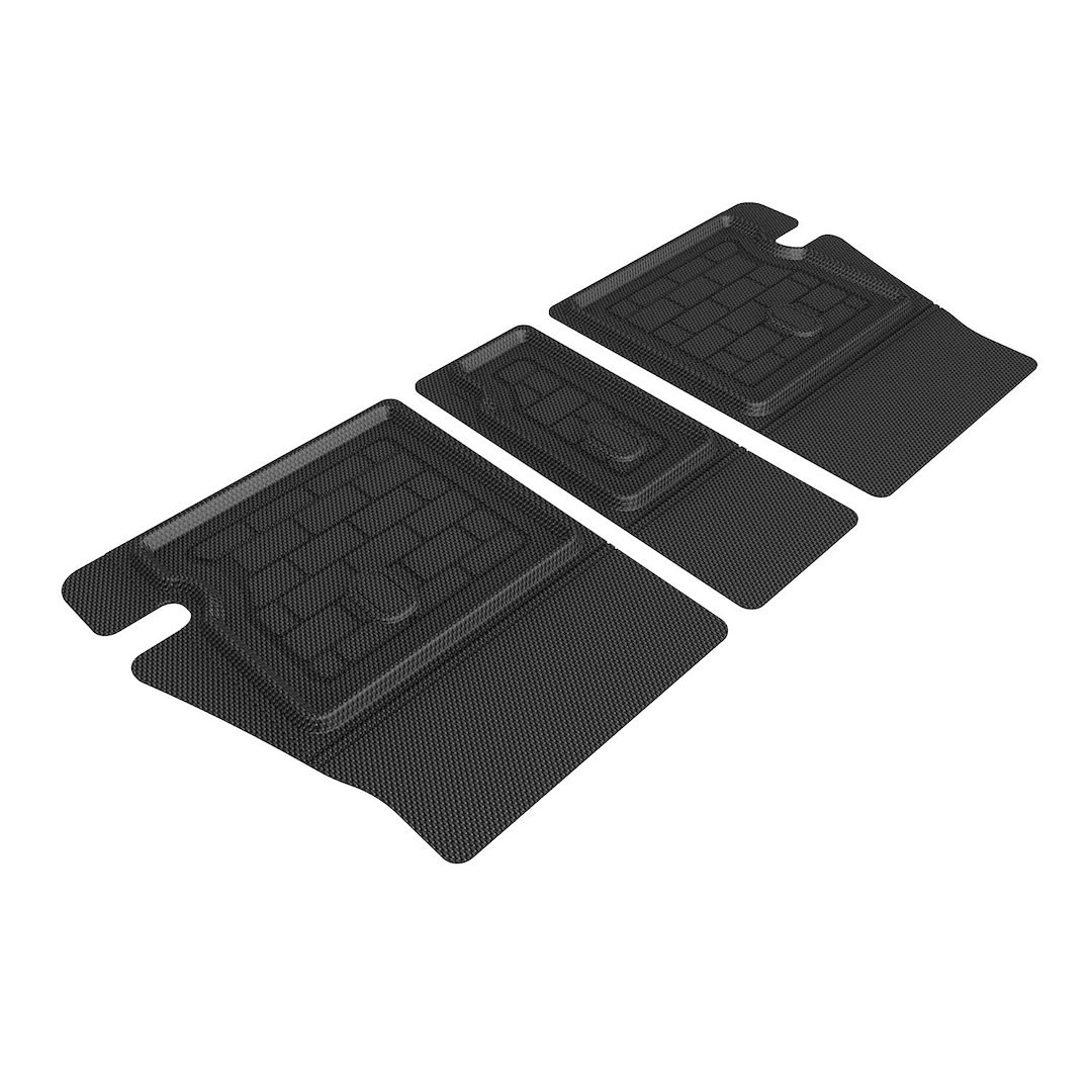 3D MAXpider Cargo Area Liner, Kagu, Raised Edge, Black, Thermoplastic Rubber of Carbon Fiber Texture, Non-Skid, To Back of 2ND Seat – Q1MB1781309