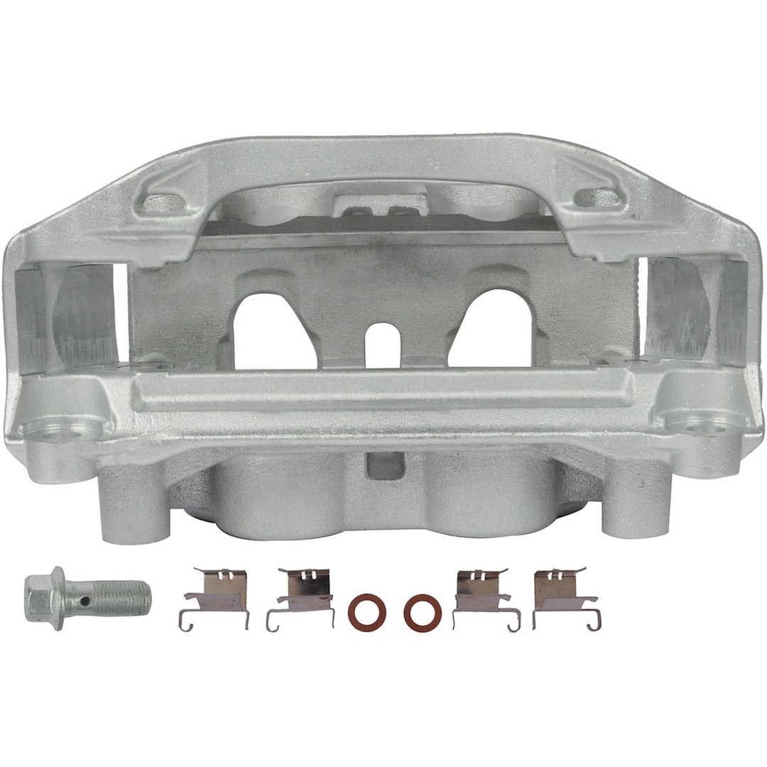 A1 Cardone Brake Caliper, Dual 2.246 Inch Piston Caliper, Without Brake Pads, Zinc Plated, Silver, With Mounting Brackets/ Hardware – 2C-5330