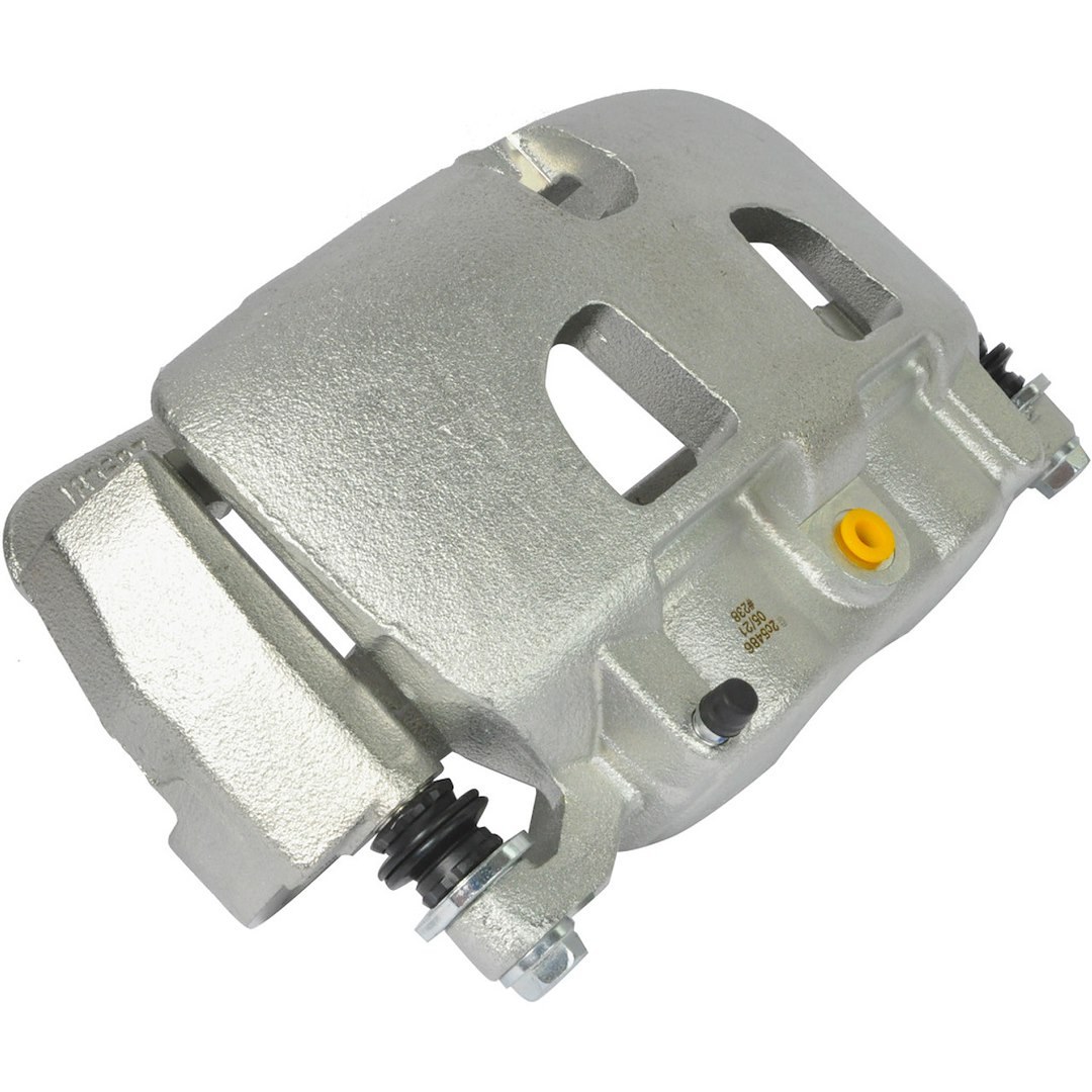 A1 Cardone Brake Caliper, Dual 2.358 Inch Piston Caliper, Without Brake Pads, Zinc Plated, Silver, With Mounting Brackets/ Hardware – 2C-5486