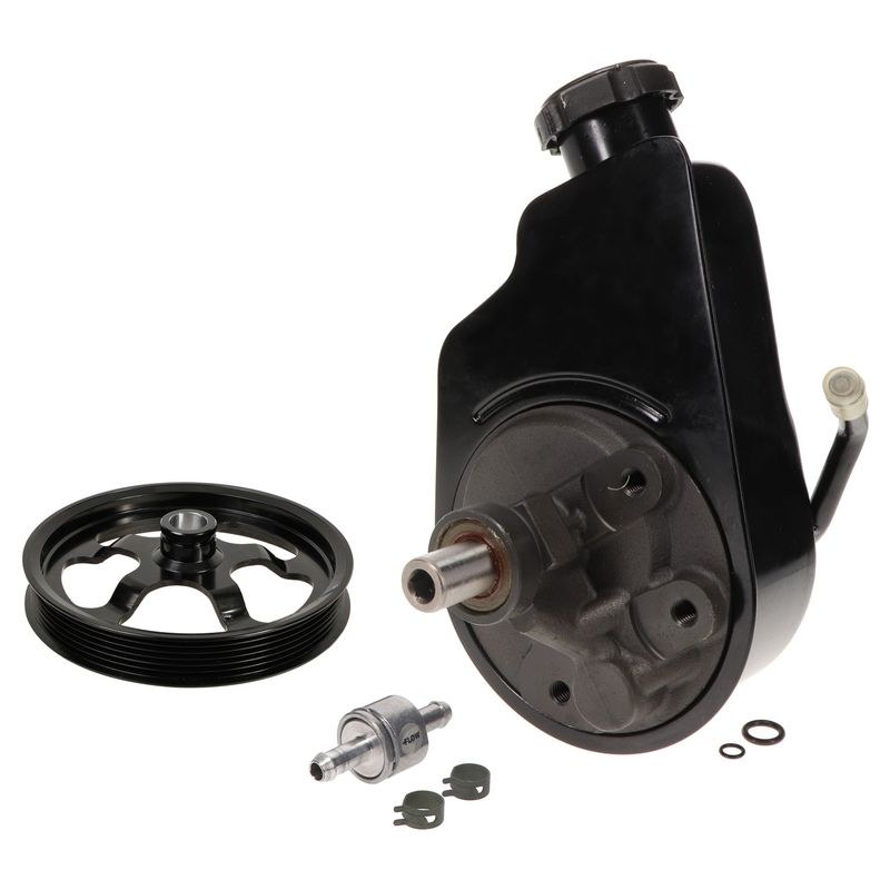 A1 Cardone Power Steering Pump, Cast Iron, With Reservoir/ Cap, Without Hardware – 96-8763S