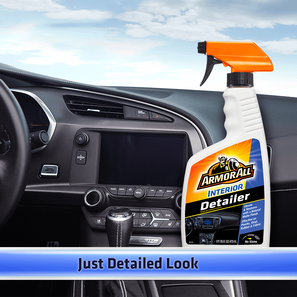 Armor All Interior Cleaner, Use to Clean Display Screen/ Console/ Steering Wheel/ Fabric/ Vinyl/ Dashboard and Running Board – 11237B