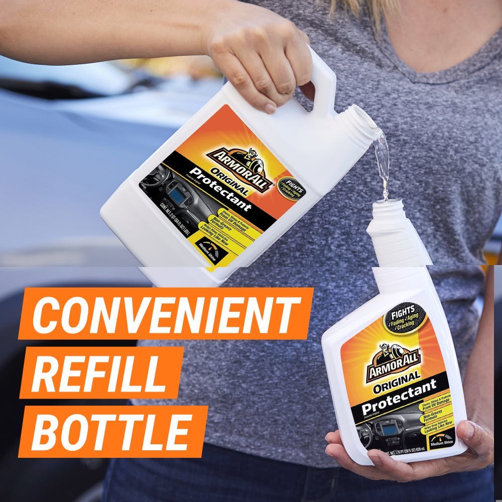 Armor All Vinyl Protectant, Original Protectant, 1 Gallon Jug, Single, Use to Prevent Vinyl/ Rubber/ Plastic from Cracking/ Fading – 18137