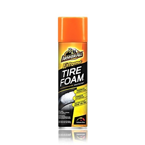 Armor All Tire Dressing, Extreme Tire Foam ®, Use for Deep Black Look, 18 Ounce Aerosol Can, Single – 18930