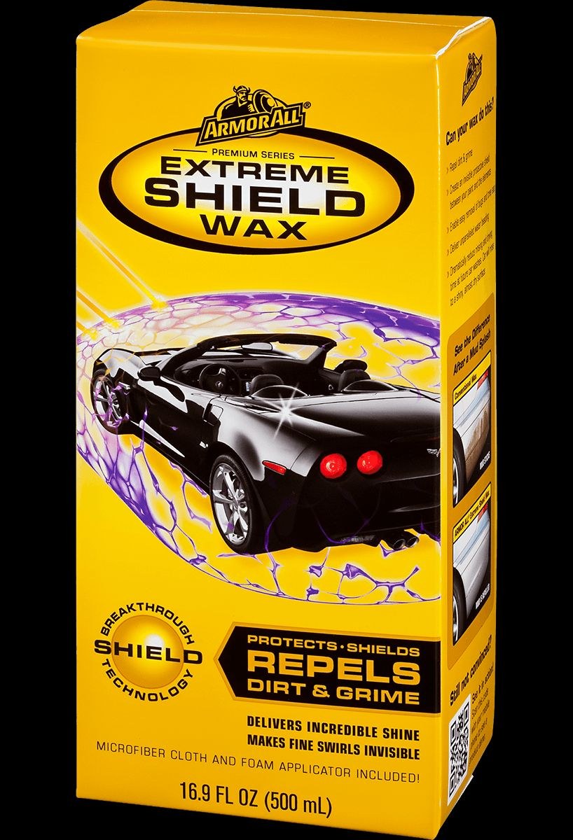 Armor All Car Wax, Extreme Shield, Liquid, 16.9 Ounce Bottle, With Applicator – 78536