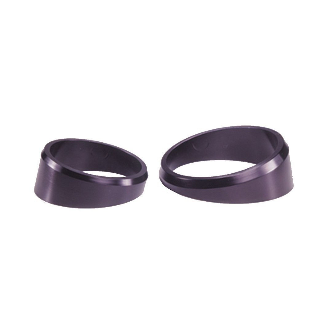 AutoMeter Gauge Bezel, 2-1/16 Inch, Black, ABS Plastic, Set of 3 – 2234
